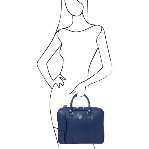 Prato - Exclusive Saffiano leather laptop case