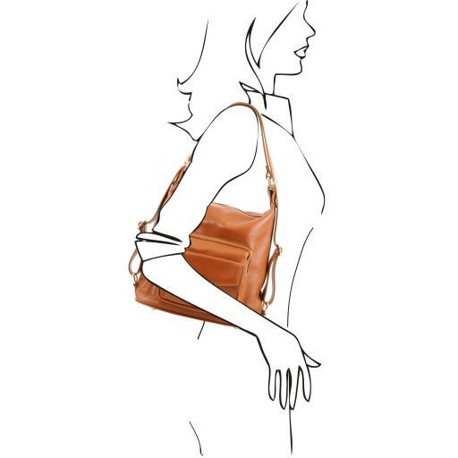 TL Bag - Leather convertible backpack shoulderbag