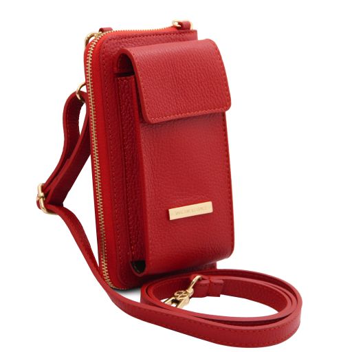 TL Bag - Leather wallet/phone holder with strap