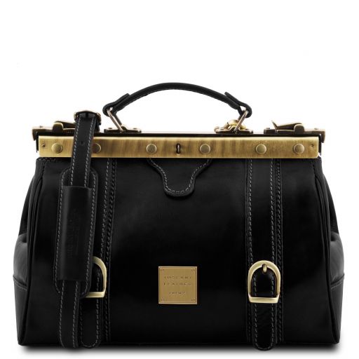 Monalisa - Doctor gladstone leather bag with front straps