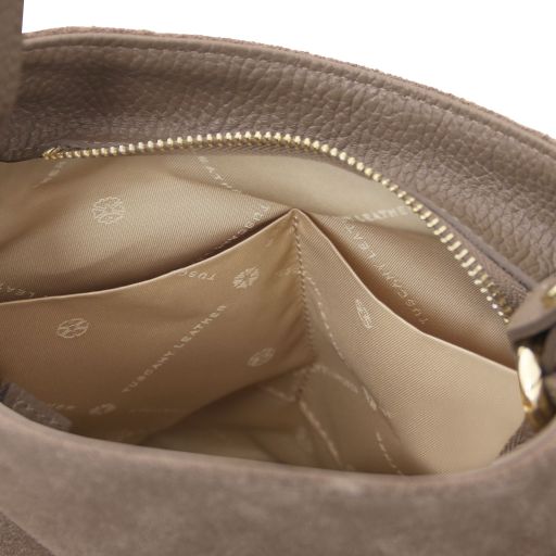 Nomade - Suede leather fringe shoulder bag