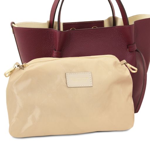 Legame - Leather shopping bag - Large size