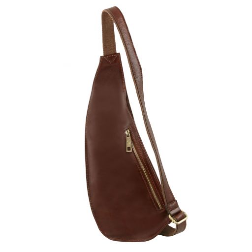 Leather crossover bag