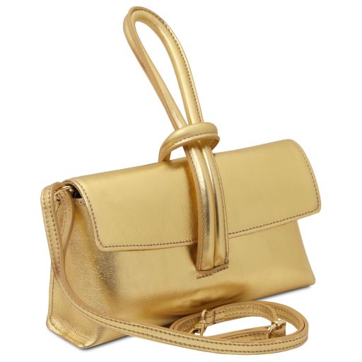 TL Bag - Metallic leather clutch