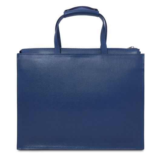 Palermo - Saffiano Leather briefcase 3 compartments for women