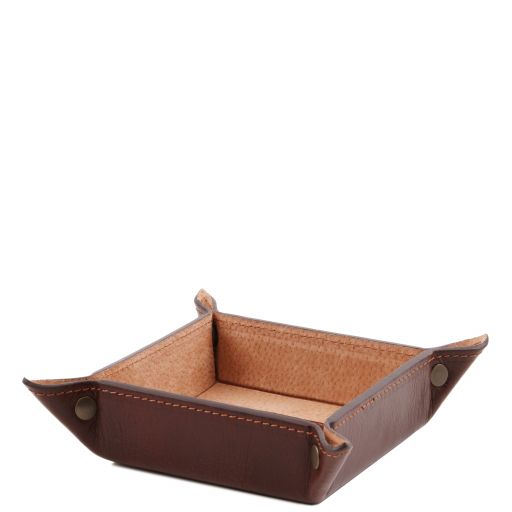 Exclusive leather valet tray small size