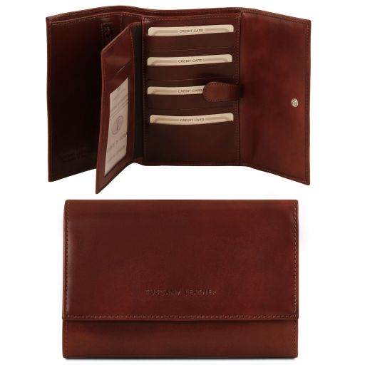 Exclusive 4 fold leather wallet for women